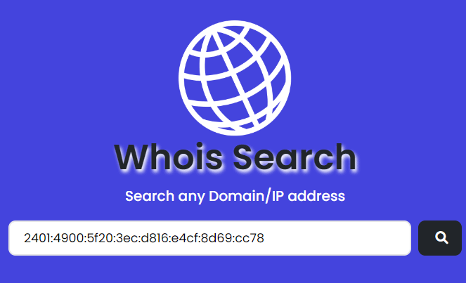 See Domain / IP Address Information